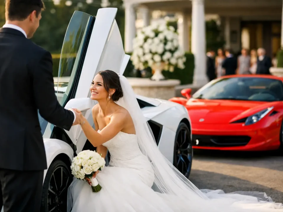 Exotic Car Weddings That Make an Entrance