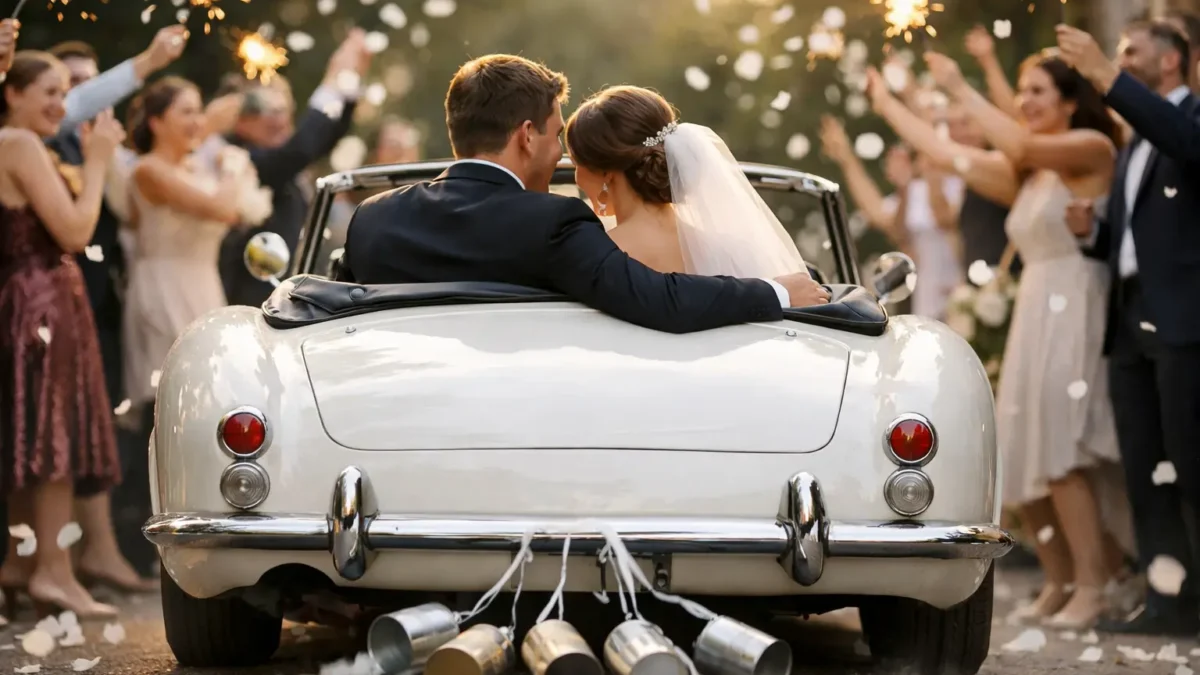 A Wedding Exit Car Idea Example for a Grand Sendoff