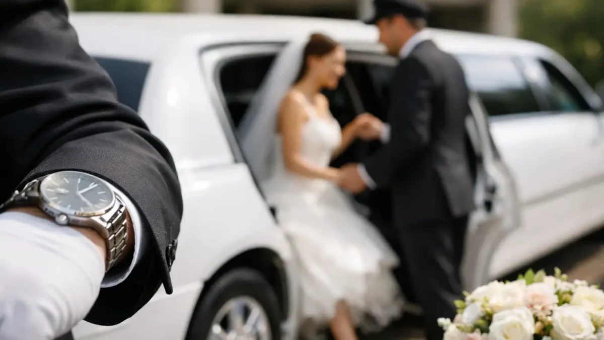 When Should Wedding Transportation Arrive?