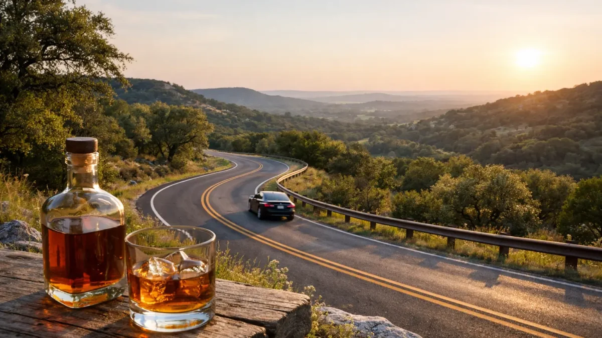 Whiskey Road for an Elevated Hill Country Drive