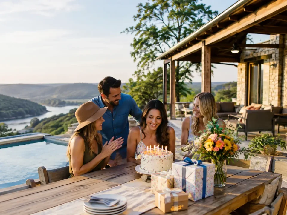 Birthday Rental Example for a Hill Country Escape