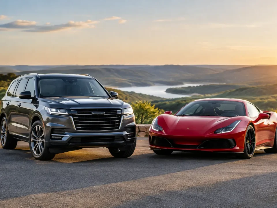 Luxury SUV Versus Sports Car for Hill Country